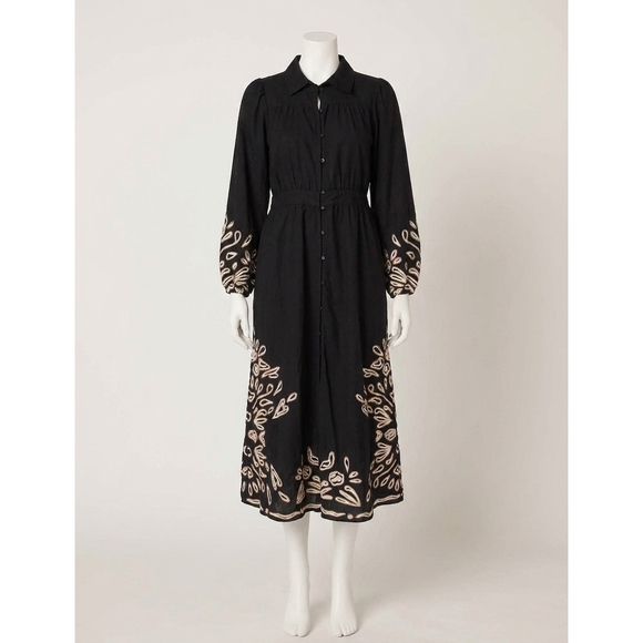 CLEOBELLA Dresses & Skirts - NEW CLEOBELLA elyse midi dress in black ivory